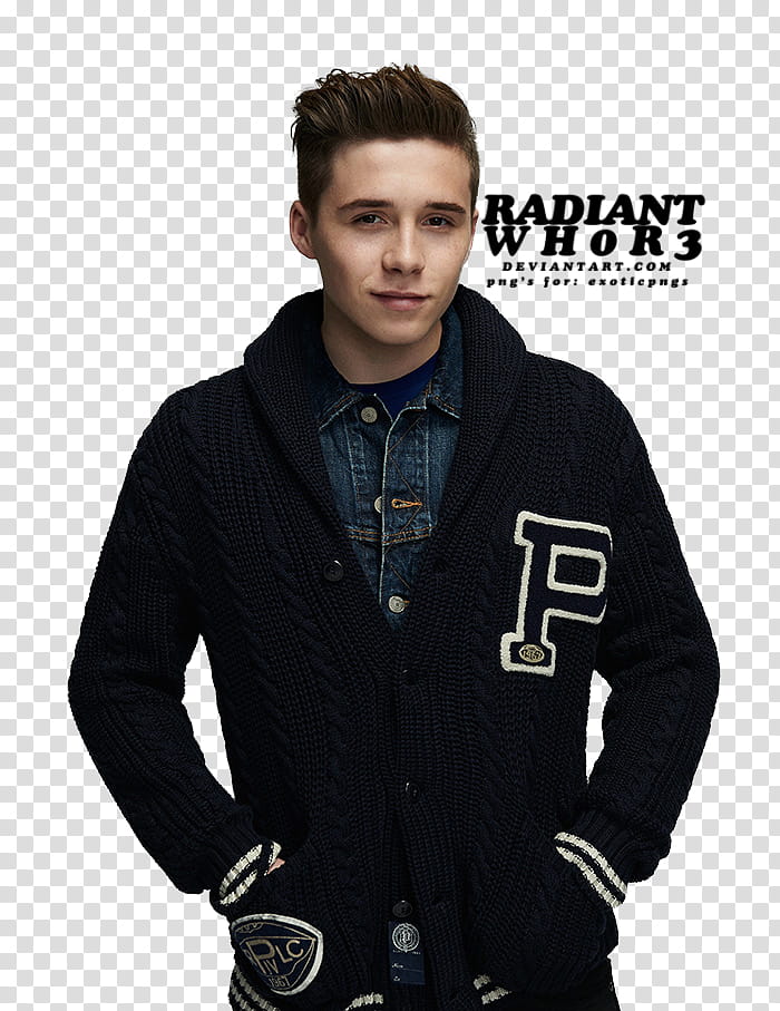 Brooklyn Beckham ROLLACOASTER, man in black button-up jacket transparent background PNG clipart