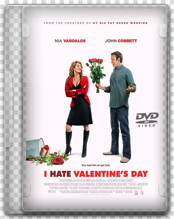 DVD movies icon, I Hate Valentine's Day, I Hate Valentine's Day DVD case transparent background PNG clipart