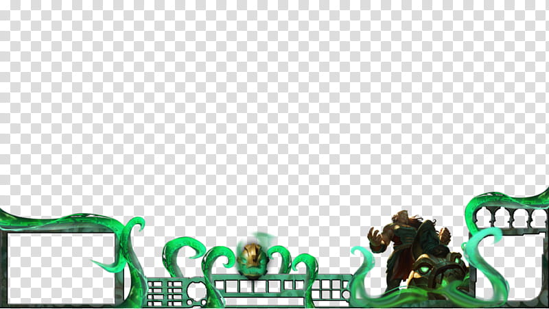 Illaoi, green and black metal frame transparent background PNG clipart