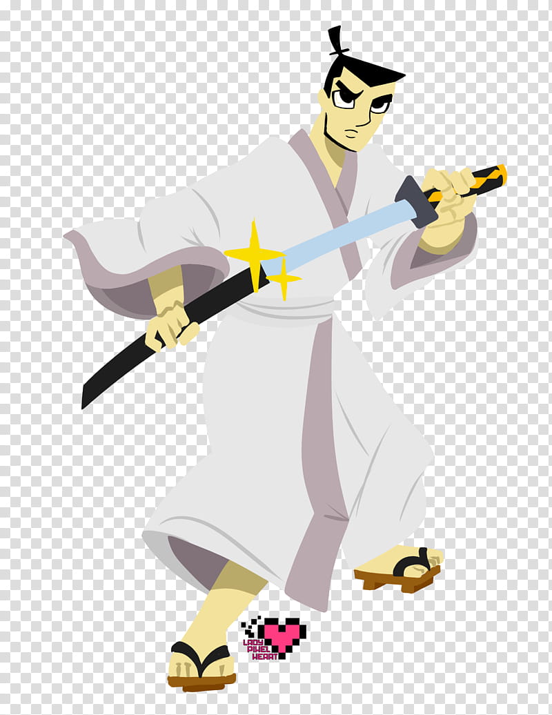 Samurai Jack for Classic Cartoon Network Collab transparent background PNG clipart