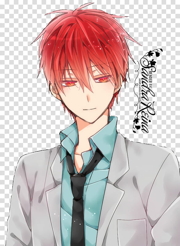 Render Akashi Seijuro Red Haired Male Anime Charcter Transparent Background Png Clipart Hiclipart