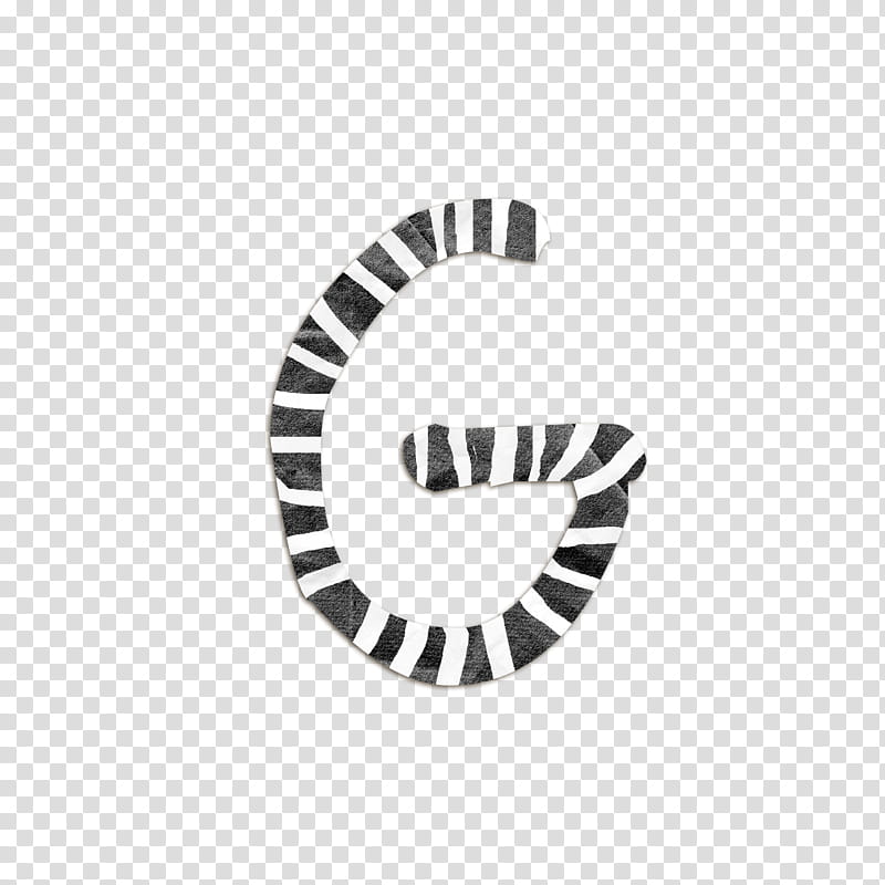 Freaky, gray and white letter G illustration transparent background PNG clipart