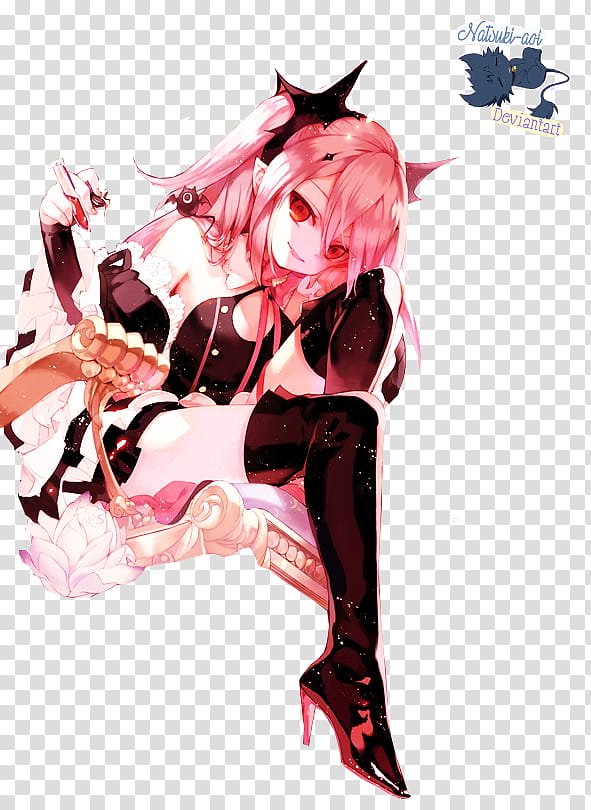 Krul Tepes Owari No Seraph, girl wearing dress anime transparent background PNG clipart