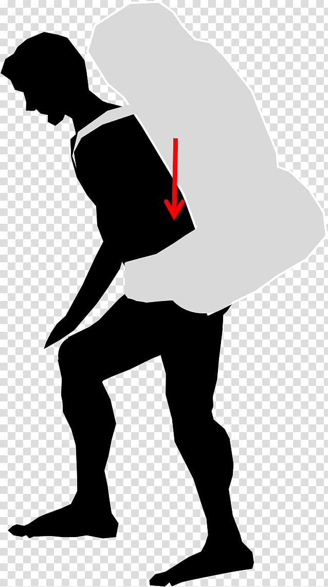 Man, Backpack, Shoulder, Hip, Human Back, Weight, Gravity, Walking transparent background PNG clipart