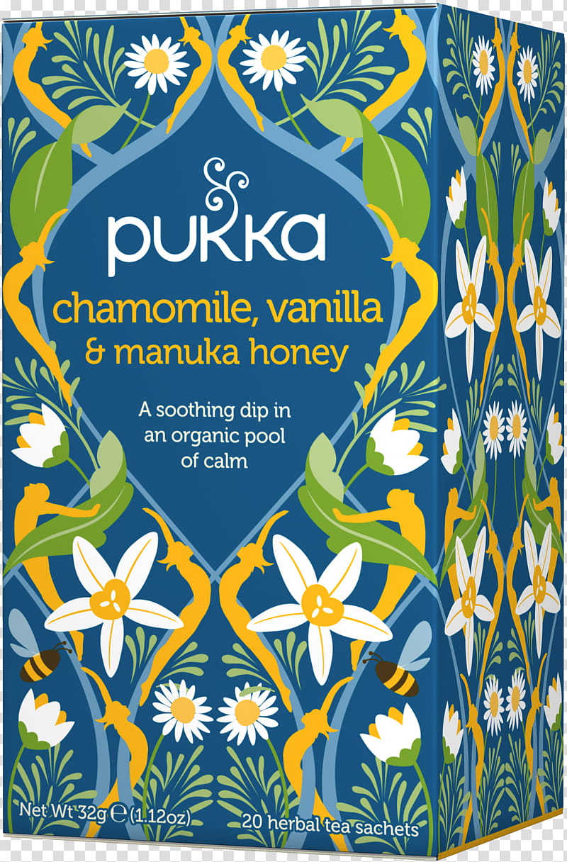 Vanilla Flower, Tea, Pukka Herbs, Herbal Tea, Tea Bag, Pukka Three Mint Herbal Tea, Chamomile, Roman Chamomile transparent background PNG clipart