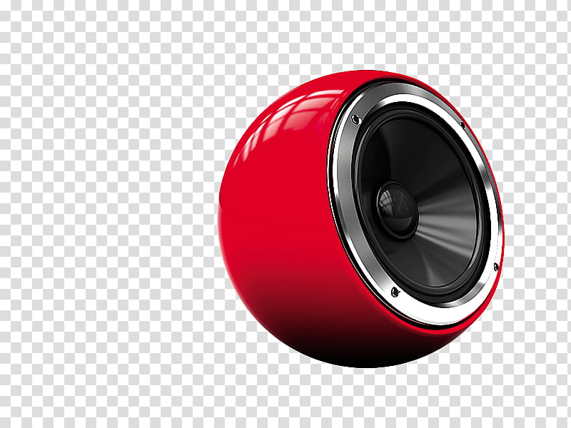 Designer Resources , red and black speaker transparent background PNG clipart