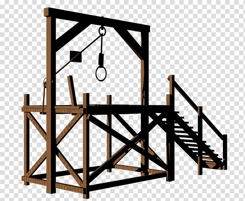Gallows , wooden hanging execution transparent background PNG clipart