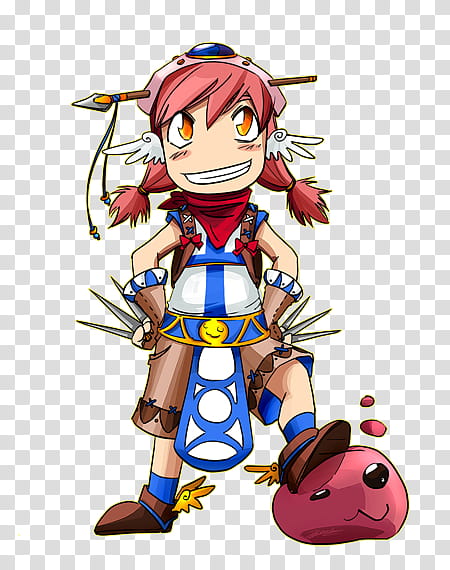 RO: Super Novice, red-haired female anime character transparent background PNG clipart