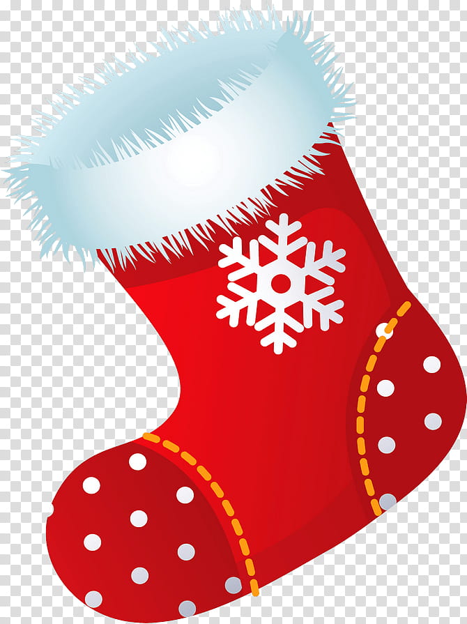 Red Christmas Ornament, Santa Claus, Christmas ings, Christmas Day, Sock, Holiday Sock, Red Christmas ing, Christmas Decoration transparent background PNG clipart