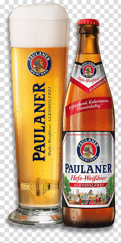 Wheat, Beer, Paulaner Brewery, Wheat Beer, Nonalcoholic Drink, Lowalcohol Beer, Alcoholic Beverages, Weizenbier transparent background PNG clipart