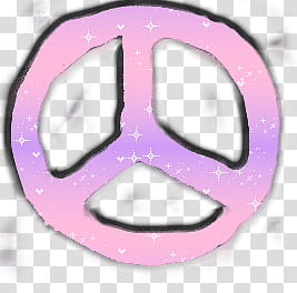 Peace and LOve s, pink peace sign illustration transparent background PNG clipart