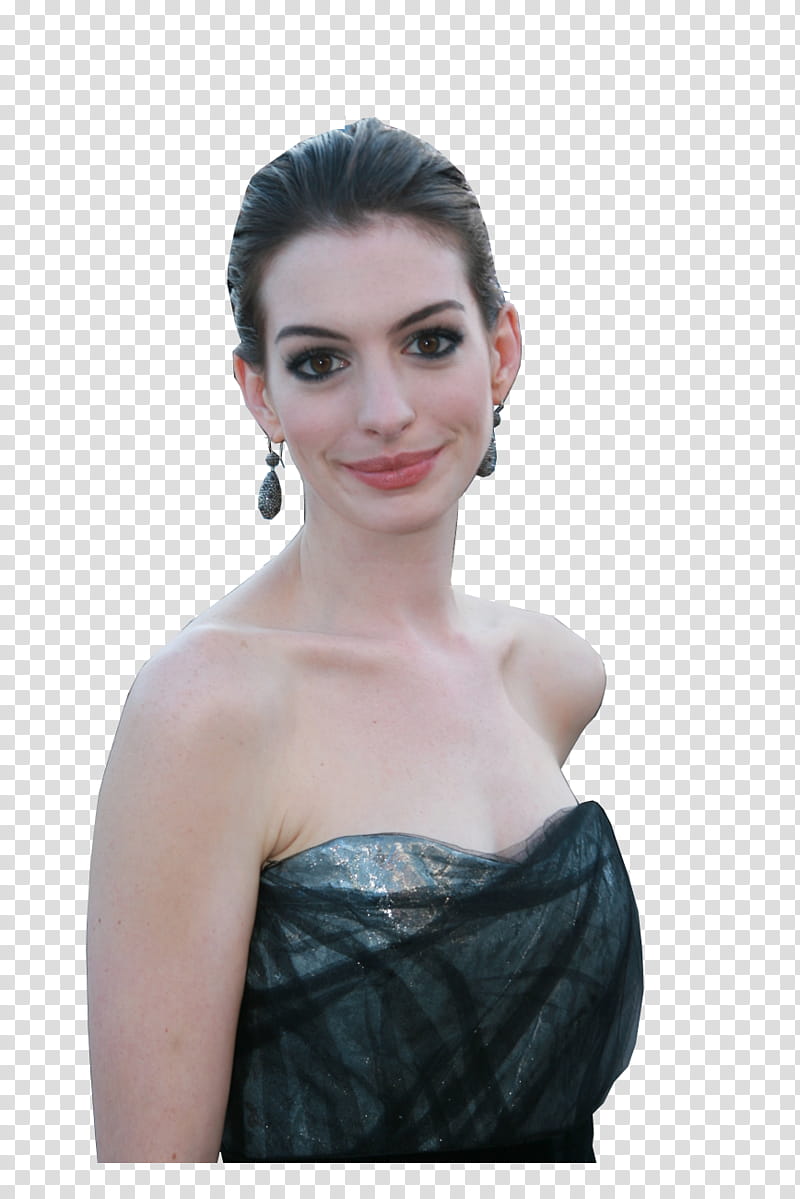 Anne Hathaway Red Carpet transparent background PNG clipart