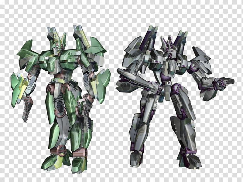 Battle Bot , two green and gray robots transparent background PNG clipart
