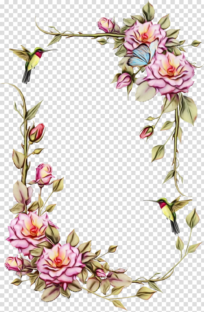 Flower Art Watercolor, BORDERS AND FRAMES, Floral Design, Rose, Watercolor Painting, Frames, Flower Bouquet, Plant transparent background PNG clipart