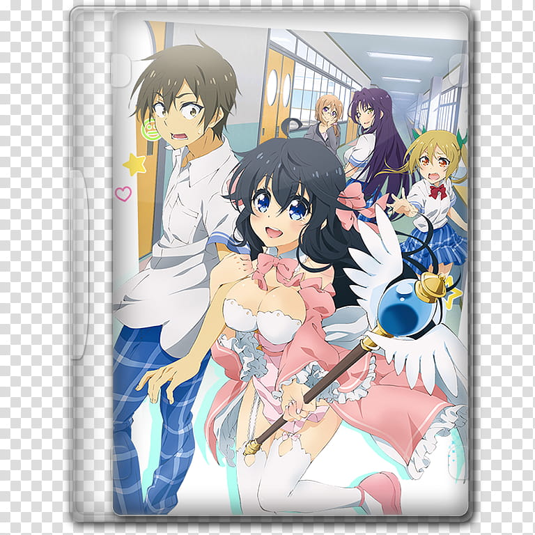 Anime  Spring Season Icon , Netoge no Yome wa Onna no Ko ja nai to Omotta, v, girl character holding wand folder icon transparent background PNG clipart