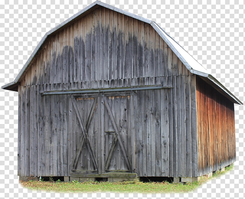 Pioneer Barn, brown wooden storage shed transparent background PNG clipart