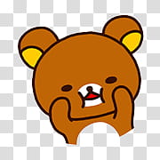Facebook Rilakkuma stickers by transparent background PNG clipart