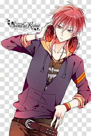 Render  Akashi Seijuro red haired male anime charcter transparent  background PNG clipart  HiClipart