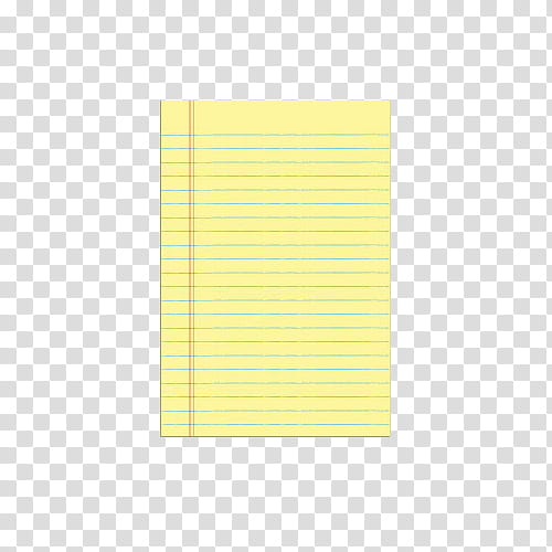 Paper s, yellow ruled paper transparent background PNG clipart