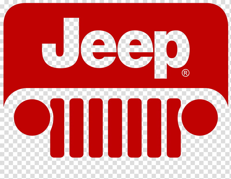 Red, Logo, Jeep, Blue, Grille, Text, Line, Area transparent background PNG clipart