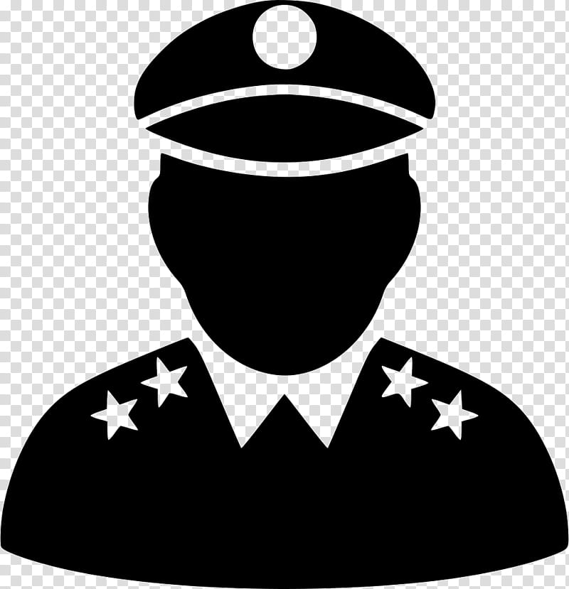 Soldier Silhouette, Pictogram, Army Officer, General, Military, Symbol, Black, Black And White transparent background PNG clipart