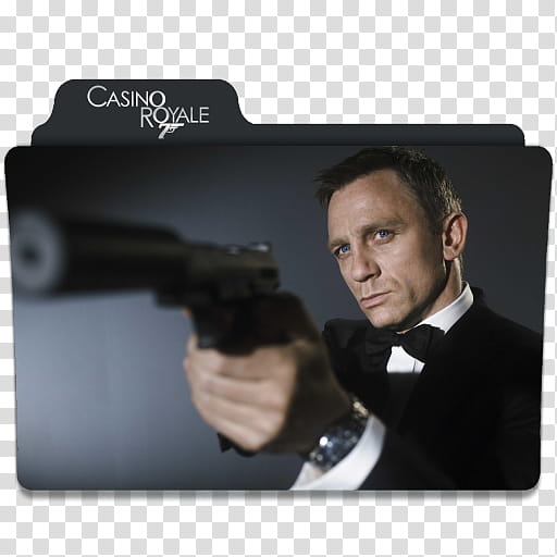 James Bond Series Folder Icons, () Casino Royale v transparent background PNG clipart