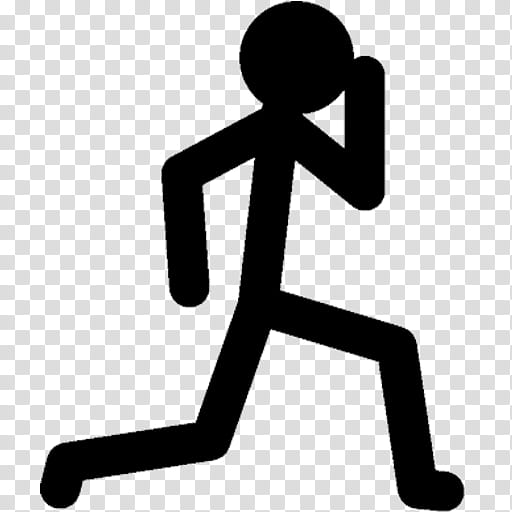 running stick figure png