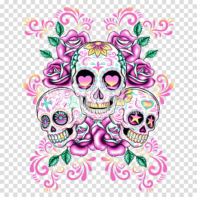 Day Of The Dead Skull, Calavera, Cupcake, Tshirt, Birthday
, Frosting Icing, Candy, Sugar transparent background PNG clipart