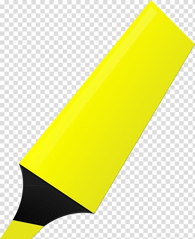 Highlighter Yellow, Marker Pen, Drawing, Line, Material Property transparent background PNG clipart