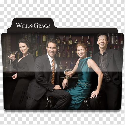 Windows TV Series Folders W X, Will & Grace movie illustration transparent background PNG clipart