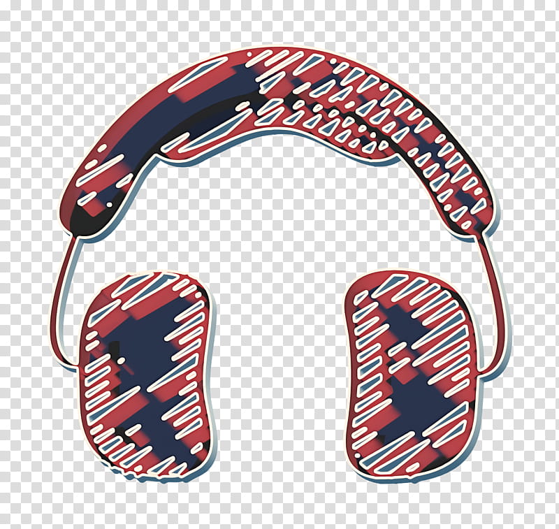 free icon headphones icon hipster icon, Music Icon, On Trend Icon, Red, Footwear, Sports Gear, Personal Protective Equipment transparent background PNG clipart