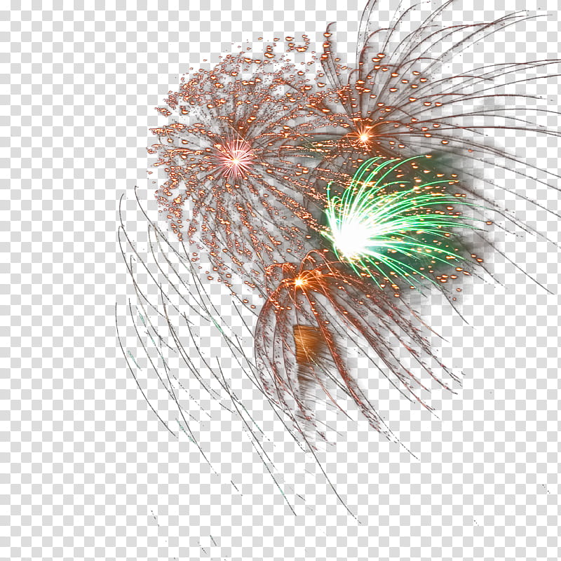 Fireworks Set , green and brown fireworks transparent background PNG clipart