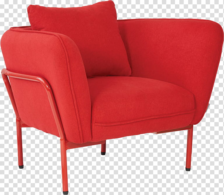 Orange, Club Chair, Couch, Armrest, Comfort, Angle, Furniture, Red transparent background PNG clipart