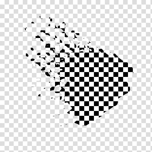 Check Splatter S, black and white checkered illustration transparent background PNG clipart