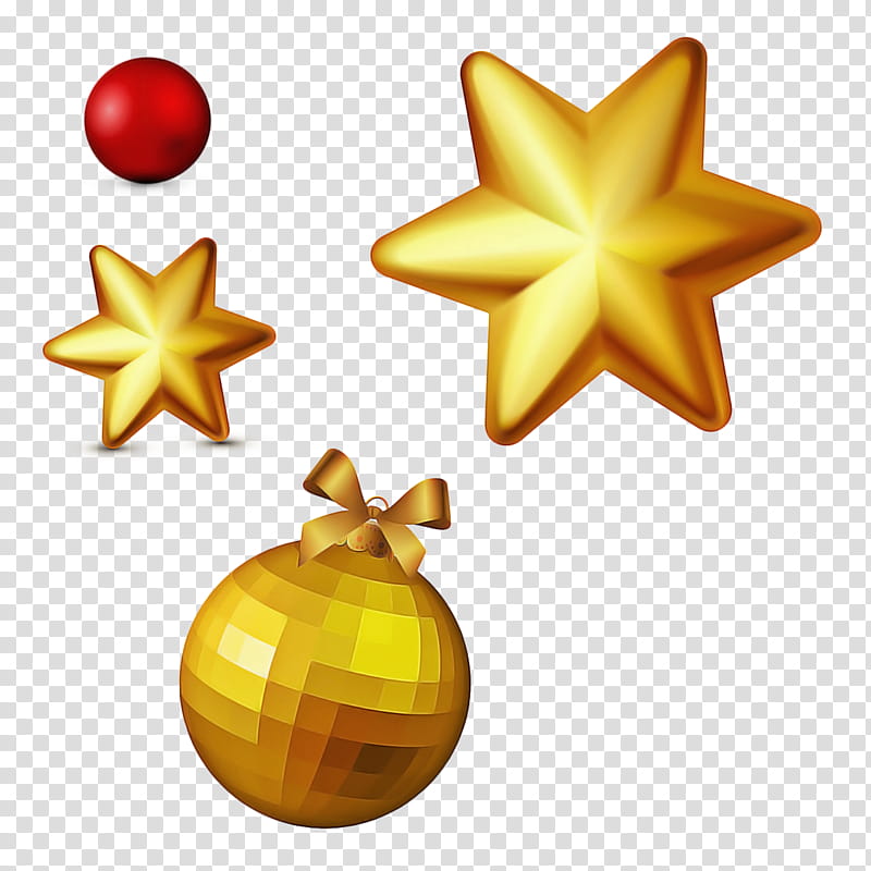 Star Christmas, Christmas Ornament, Yellow, Christmas Day, Fruit transparent background PNG clipart