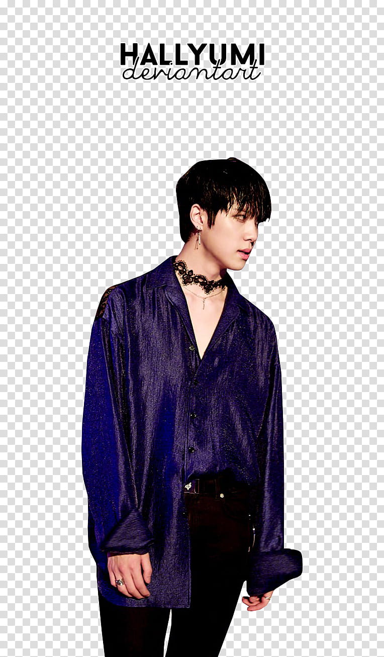 DongHan D DAY, man wearing purple long-sleeved shirt transparent background PNG clipart