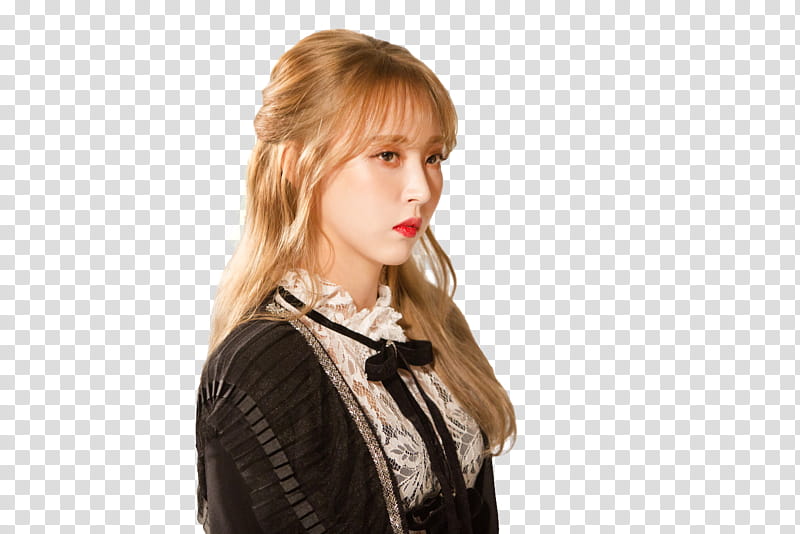 Moonbyul MAMAMOO PAINT ME, women's black top transparent background PNG clipart