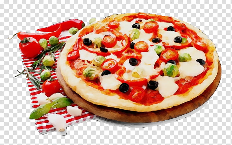 Junk Food, Watercolor, Paint, Wet Ink, Sicilian Pizza, Pizza Stones, American Cuisine, Sicilian Cuisine transparent background PNG clipart