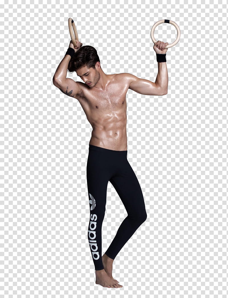 Francisco Lachowski, black Adidas leggings transparent background PNG clipart