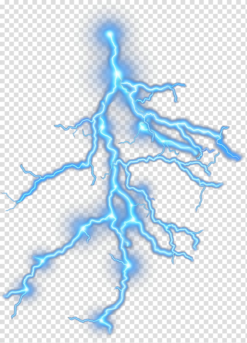 blue lightning white background