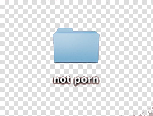 Not Yours, blue not porn folder icon transparent background PNG clipart