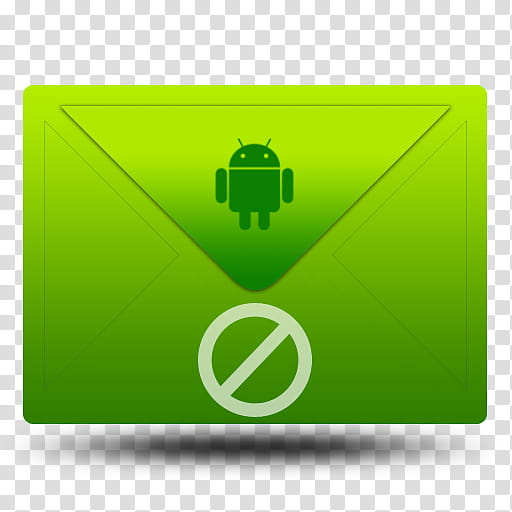 Android Green Icons, Spam sms transparent background PNG clipart