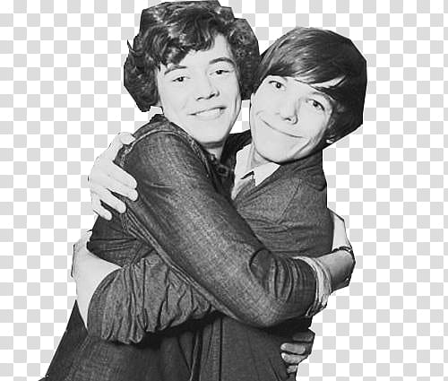 Larry Stylinson, Harry Styles and Louis Tomlinson hugging each other transparent background PNG clipart