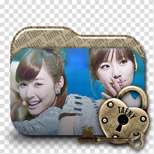 TaeNy Folder Icon  Locksmith Edition , , two women standing next to each other transparent background PNG clipart