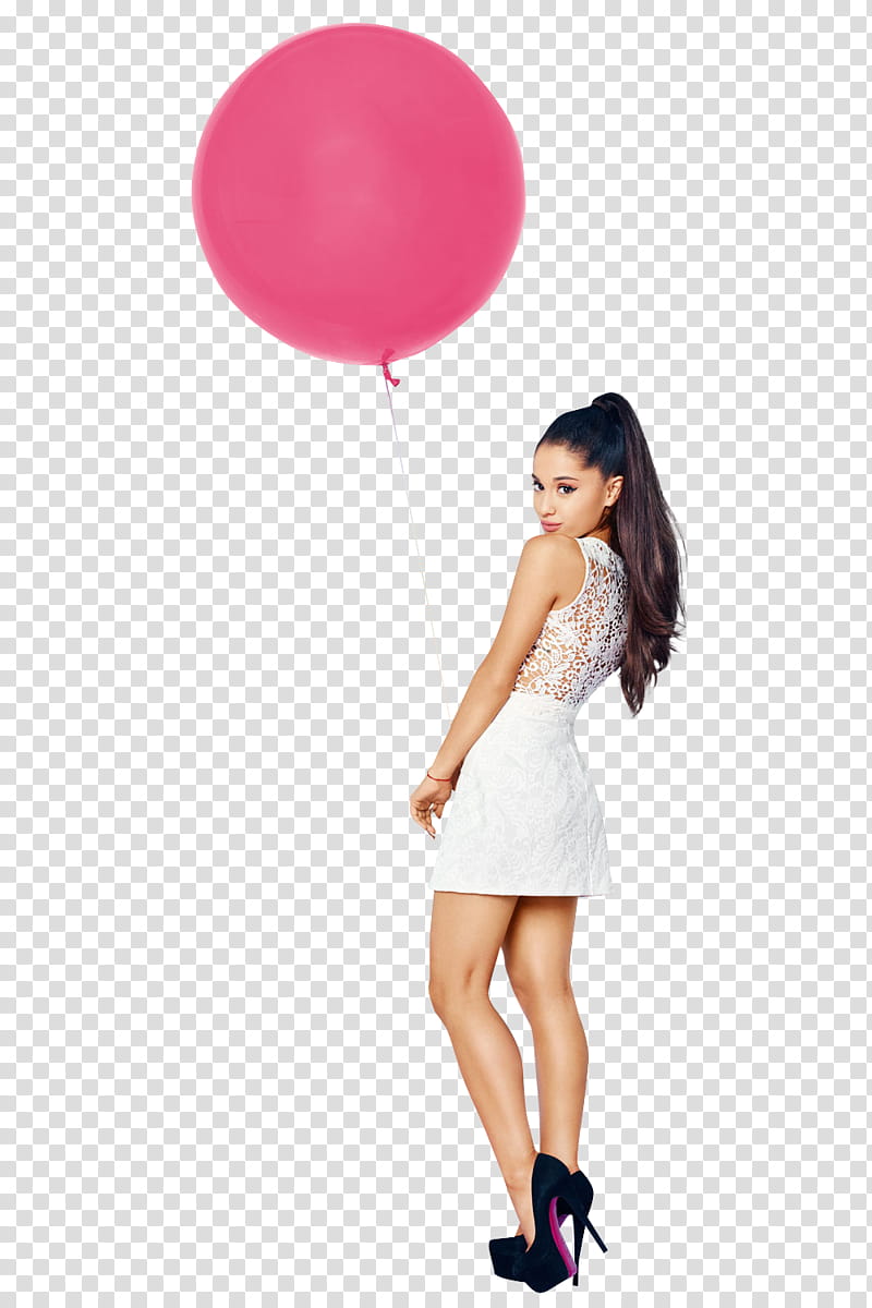 Ariana Grande , Ariana Grande holding balloon transparent background PNG clipart