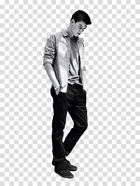 Shawn Mendes , black and white zip-up jacket transparent background PNG clipart