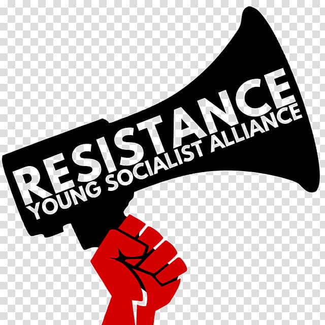 Resistance Young Socialist Alliance Text, Socialism, Logo, Organization, Socialist Resistance, Leftwing Politics, Political Movement, Megaphone transparent background PNG clipart