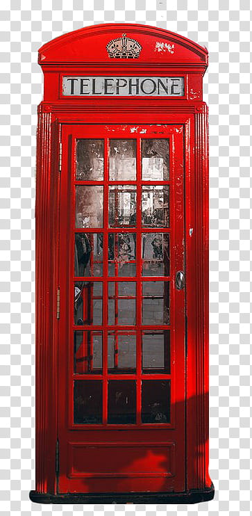 , red Telephone box illustration transparent background PNG clipart