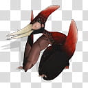 Spore creature Pteranodon standing male, dinosaur illustration transparent background PNG clipart