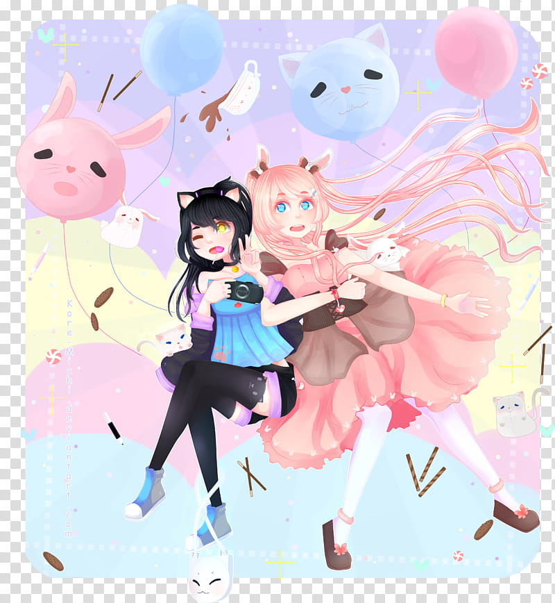 Contest Yuu and Ruri transparent background PNG clipart